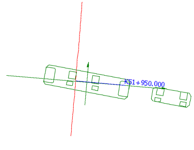 上层门式墩顶帽截面计算机模拟放样成果