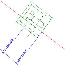 计算机模拟放样成果