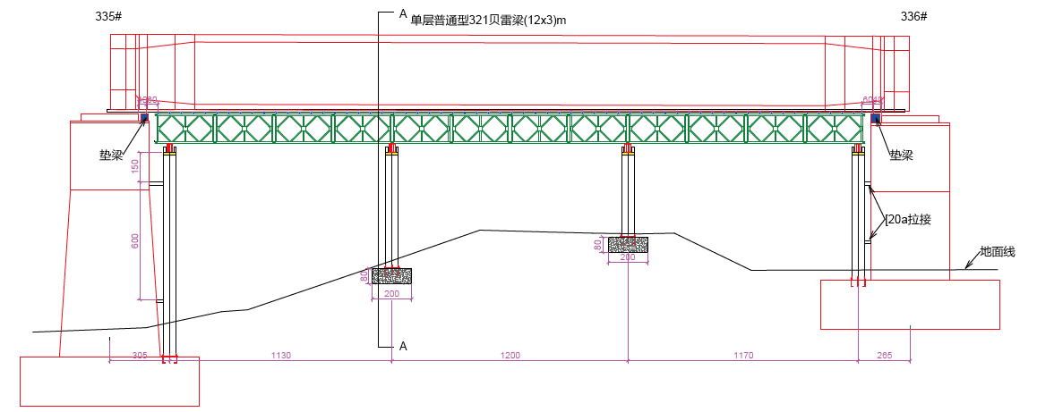 钢管贝雷支架方案