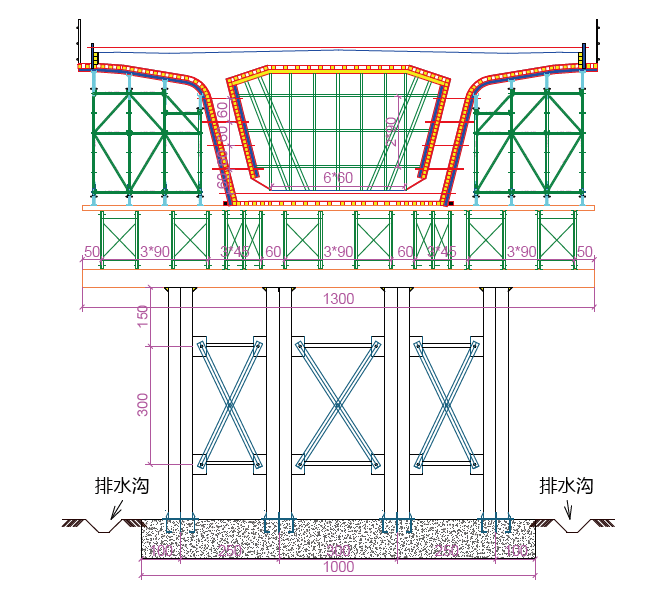 钢管贝雷支架方案